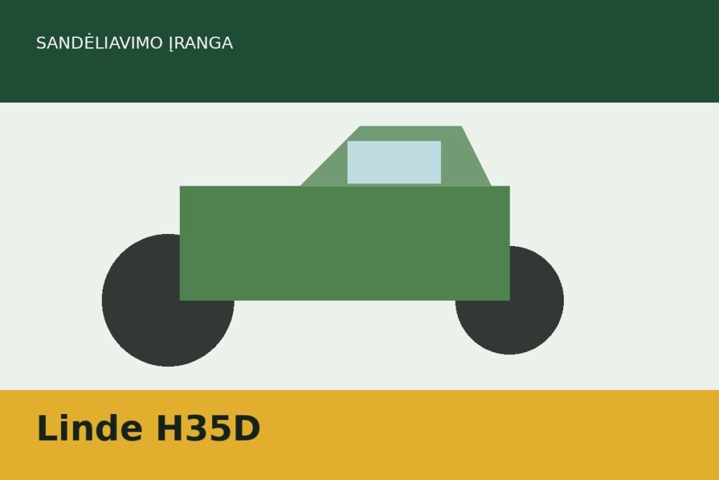 Linde H35D dyzelinis šakinis krautuvas
