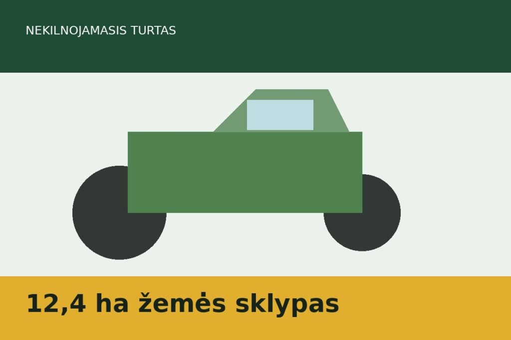 Parduodamas 12,4 ha žemės ūkio paskirties sklypas