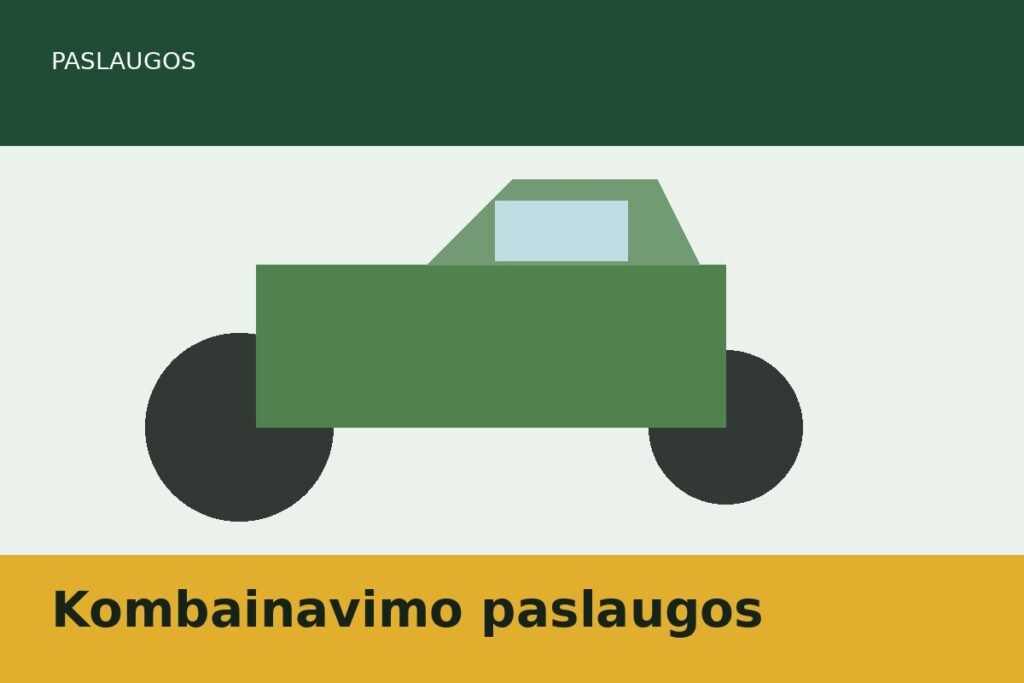 Kombainavimo paslaugos visoje Kauno apskrityje